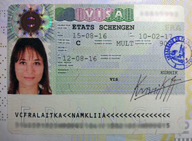 Schengen visa Schengen visa photo
